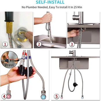 Negru/Crom/periat pull-out robinet de bucătărie caldă și rece de înaltă calitate rotativ retractabil bazinul robinet din alamă alamă macara