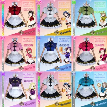 Anime Iubesc Viata!Aqours Takami Chika Cheongsam Trezi Toți Membrii Cosplay Costum Lolita Rochie Qipao Costum De Halloween Pentru Femei Tin