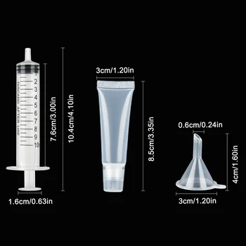 30 buc 10 ml luciu de buze tuburi Balsam de Buze Moi Furtun de Machiaj Stoarce Sub-îmbuteliere din Plastic transparent Luciu de Buze Tub Recipient DiY Face