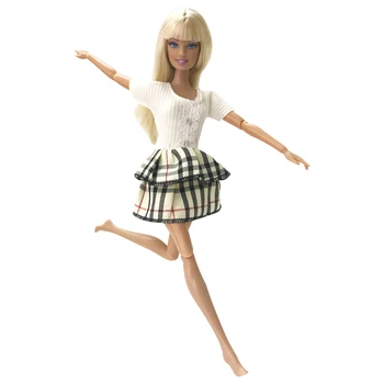 NK Fierbinte Vinde Un Set=10 Buc. se Amestecă Felul cel mai Nou Manual Frumoase Haine de Petrecere de Moda Rochie Pentru Papusa Barbie cel Mai frumos Cadou Jucarii DZ