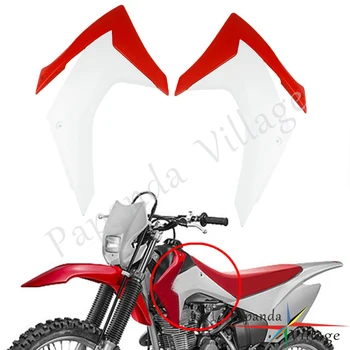 O Pereche Alb Partea de Motociclete Radiator Carenaj Paznici Motocross Enduro Fata Radiatorului Capace de Acoperire Pentru Honda CRF230F-2019