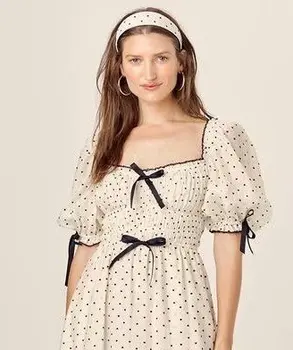 De moda rochie de vara femei tencel bumbac maneca scurta guler pătrat arc O-linie șic franceză rochie mini alb doamnelor vestidos