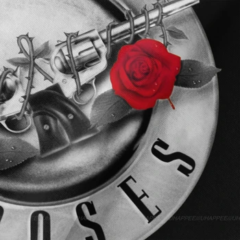 Minunat Argint Guns N Roses Glonț Tur Tricouri Tricou Barbati Personalizat De Imprimare Mâneci Scurte Bumbac Echipajul Gât T Shirt