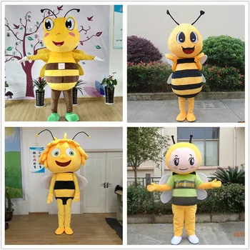 Personajul Maya bee mascota costum fierbinte de vânzare tot felul de albine costume Petrecere de Crăciun costum Costum mascotte adulte de lux cadouri