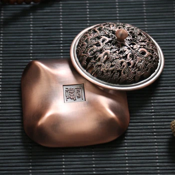 Dragon chinezesc Model Durabil din Aliaj de zinc Metal Tămâie budist Arzătoare de Titular în condiții de Siguranță Cădelniță de Aromoterapie Desktop Office Ornament