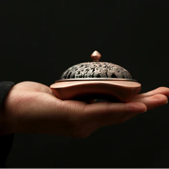 Dragon chinezesc Model Durabil din Aliaj de zinc Metal Tămâie budist Arzătoare de Titular în condiții de Siguranță Cădelniță de Aromoterapie Desktop Office Ornament