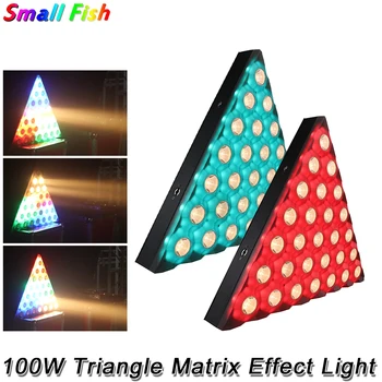 100W LED Triunghi Matrix Light Stage CONDUS Triunghi Matrix Efect Lumini Profesionale, DJ Disco Stroboscop Pentru Petreceri de Crăciun KTV Club