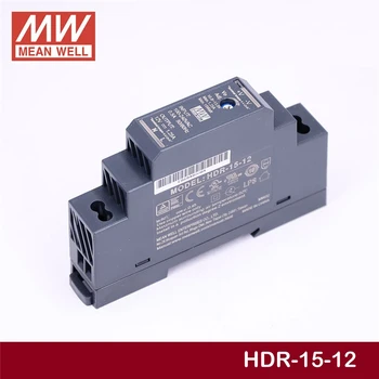 Ankang MEAN WELL HDR-15-12 12V 1.25 a meanwell HDR-15 15W Single Producției Industriale pe Șină DIN Alimentare