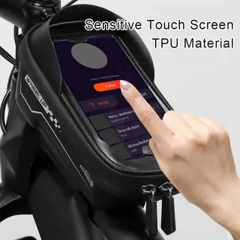 Rezistent la apa MTB Biciclete Rutier Sac de 6.5 inch Caz de Telefon Touchscreen Sac de Biciclete de Top Fata Tub Sac de Cadru Bicicleta Accesorii