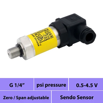 0,5 la 4,5 v senzor de presiune, 5v putere și g 1 4 thead senzor, low range 0 5, 15, 30, 75 psi, de înaltă 6000, 5000, 4000 psi