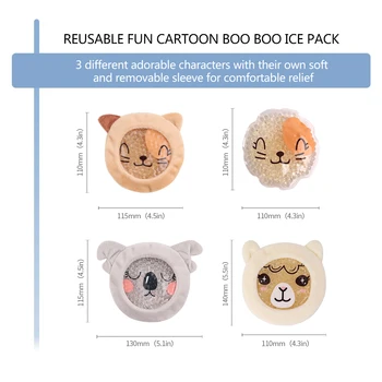 Gel pachet Rece Rece ca gheața terapie folie de Copii de desene animate Ice Pack de Relief dureri de Cot, Genunchi, dureri de dinti febra fierbinte pungă de gheață pentru organism