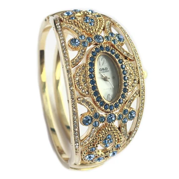 A159 G&D Nou Brand de Lux pentru Femei Ceasuri Brățară de Aur Ceasuri Doamnelor Cuarț Ceasuri relogio feminino Ore de Bijuterii de Cristal