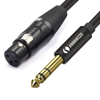 6,35 mm Jack pentru Cablu XLR de sex Masculin la Feminin Profesional audio Cablu de 1m 2m 3m 5m pentru Microfoane, Difuzoare de Sunet Console Amplificator