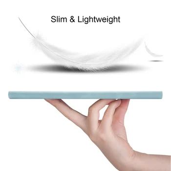 Smart Piele PU Caz Pentru Nou Lansat Samsung Galaxy Tab S6 10.5 SM-T860 SM-T865 2019 10.5 inch Comprimat caz de protecție+film+pen