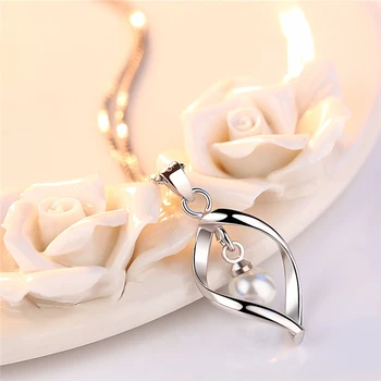 KOFSAC Noua Moda Pearl CZ Picătură de Apă Colier Pandantiv Charm Argint 925 Coliere Pentru Femei Petrecerea de Nunta Bijuterii Cadou