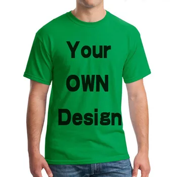 BTFCL Personalizate Barbati Femei Personalizate T Shirt de Imprimare, Cum ar fi Fotografii sau Logo Text DIY PROPRIUL Design de Bumbac Harajuku Tricou Verde