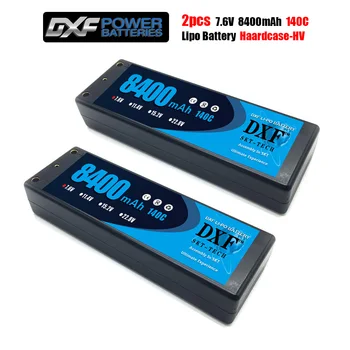 DXF 2 BUC Lipo 2S baterie 7.6 V 8400 140C 8000mah 140C/7.4 V 8400mah 120C 7300mah 130C/ 4200mah 20C 4mm Hardcase Pentru Slash 4X4