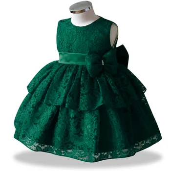 Copilul mic Copil Fata de Copil Printesa din Dantela funda Mare Tutu Dress Copilul Fata Rochie de Mireasa Copii Petrecere Vestidos pentru Copil 1 Ani ziua de nastere