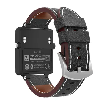 Watchband 140-215MM de Lux din Piele Ceas Starps Brățară Banda Curea Pentru Garmin Vivoactive Acetat de confortabil Correa Reloj centura