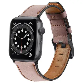 Retro Vacă curea din Piele pentru Apple watch band 6 44mm 40mm correa watchband iWatch bratara PENTRU Apple watch SE 6 accesorii ceas