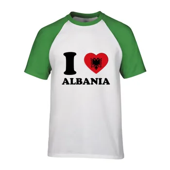 Desene animate anime imi PLACE ALBANIA INIMĂ 3D FLAG-Shirt Mens s Oameni Cool Tricou Modele La Vanzare Mascul Streetwear vin copii și mama statele unite ale americii
