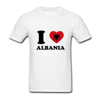 Desene animate anime imi PLACE ALBANIA INIMĂ 3D FLAG-Shirt Mens s Oameni Cool Tricou Modele La Vanzare Mascul Streetwear vin copii și mama statele unite ale americii