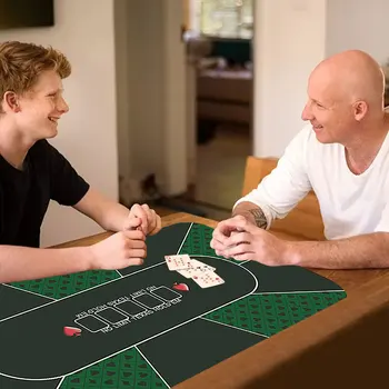 1.8 X 0.9 M Durabil Cauciuc Casa De Jocuri De Noroc Birou Pad Poker Mat Portabil De Masă Joc De Cărți Mat Cu Geantă De Transport 2021