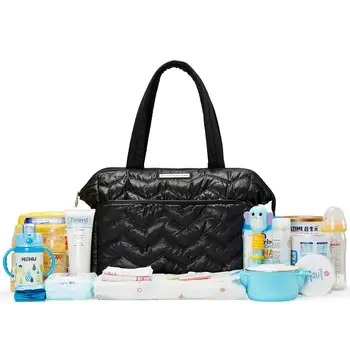 Mami sac Mare capacitate rucsac femei Multi-function pachet mama geanta baby bag de maternitate sac Negru de Moda pentru Femei Geanta