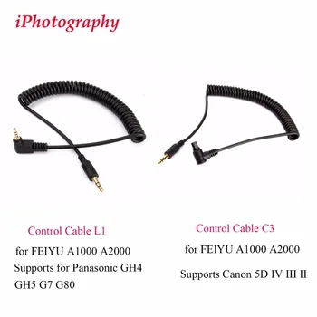 Cablu de comandă L1 pentru FEIYU A1000 A2000 Sprijină pentru Panasonic GH4 GH5,televiziune prin Cablu C3 pentru FEIYU A1000 A2000 Sprijină Canon 5D IV III II