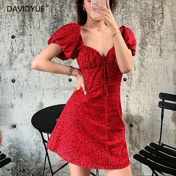 Vara animal print rochie mini femeile piața roșie guler craciun rochie de Streetwear halat noel femme vestido 2018 coreean rochie de plaja