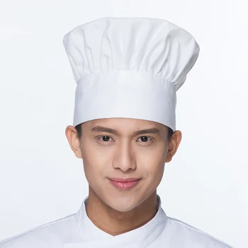 Bucătar-șef de gătit capac Cafenea, Restaurant, GRĂTAR, Bucătărie Cook pălărie Femei Bărbați Lucru Capace de ciuperci Bucătar pălării Pânză în Carouri Solid Simplu Pălărie