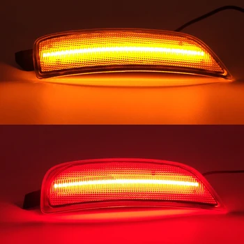 Afumat sau Obiectiv Clar galben-portocaliu/Rosu Full LED Side Marker Lumina Pentru 2016-up Mazda MX-5 Miata, Alimentat de Total 98-SMD LED