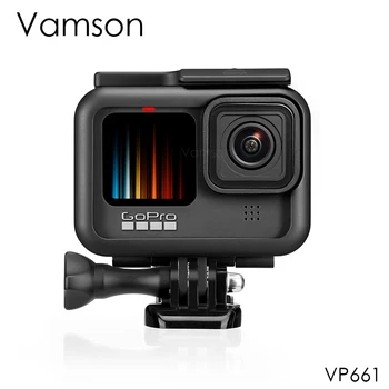 Vamson pentru GoPro 9 Negru Accesorii Cadru de Protecție Caz Video de Locuințe Caz pentru Go Pro Hero9 de Acțiune aparat de Fotografiat Lentilă de Protecție