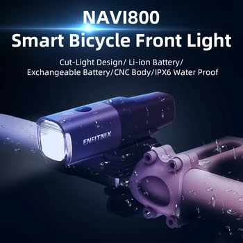 Enfitnix Navi800 Inteligent Faruri Impermeabil Rutier Biciclete MTB USB Reîncărcabilă Biciclete Inteligent Faruri 800Lumens Accesorii pentru Biciclete