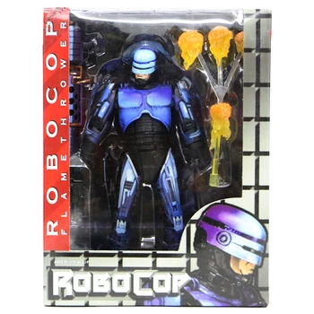 Robocop Figura NECA Robocop VS Terminator Seria 2 Luptă Deteriorat aruncator de flacari Acțiune FigureCollectable Model de Jucărie 18cm