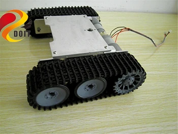 SZDOIT Neasamblate Metal Crawler Robot Tank Șasiu Kit Inteligent Vehicul cu Senile Platforma Cu 12V Motor Pentru Arduino Educație Jucărie