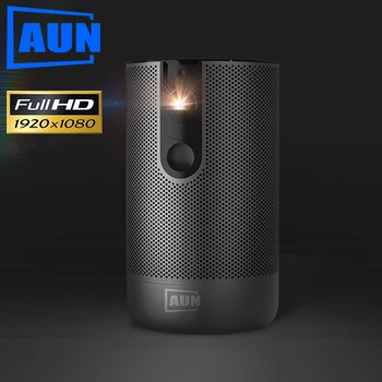 AUN Full HD, Proiector D9 Android(2G+16G) Baterie WIFI, Laser 3D DLP MINI Proiector 1920x1080P SPORT Beamer pentru Video 4K