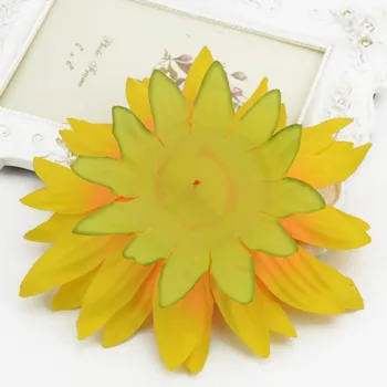 10buc 14cm Mari de Floarea-soarelui Cap de Mătase Artificială Flori pentru DIY Scrapbooking Coroană de flori Acasă Decor de Nunta Ieftine de Flori False