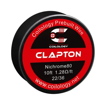 10FT Coilology Clapton Bobină de Sârmă Tri-Core Topit Clapton Bobină de Sârmă Topit Clapton Precompilate Bobine de Sârmă RTA Rezervor Atomizor RDA