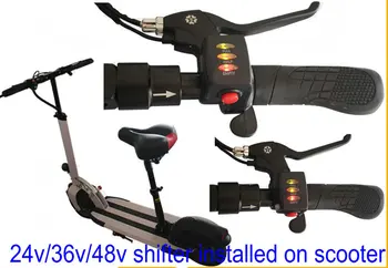 Deget/DEGET schimbator cu blocare comutator&indicator de nivel baterie 24v36v48v biciclete electrice, scutere MTB părți a clapetei de accelerație