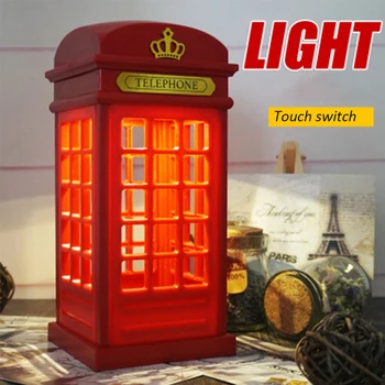 Retro Phonebooth Lumina de Noapte Mini USB Lumina Calda Slpeeping Lampa pentru Copiii Acasă Dormitor LED Veghe