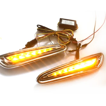 1set LED Lumini de Zi DRL Caz pentru Mazda 3 Axela 2012-2013 LED Bara Fata Alb+Galben de Ceață Lampă Auto Accesorii