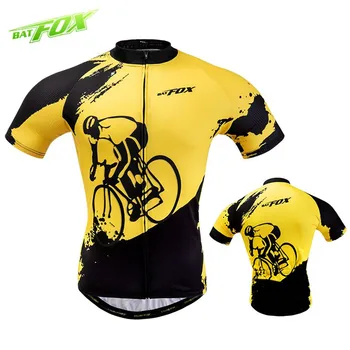 BATFOX Maneci Scurte jersey ciclism om mtb jersey anti-pilling ciclism tricou tricou de biciclete biciclete de sex masculin tricou maillot ciclismo hombre