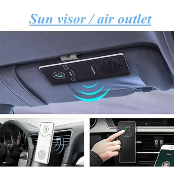 Wireless Bluetooth Handsfree Car Kit Elegant Mâinile Apel Gratuit Transmițător parasolar Difuzor Cu Incarcator de Masina Pentru Telefon