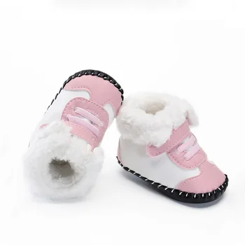 2020 New Sosire Copil Nou-născut Fete Baieti Zăpadă Cizme de Iarna Cizme din Piele pentru Sugari Moale de Jos în Pantofi de Copil PU Blană Cizme Cald