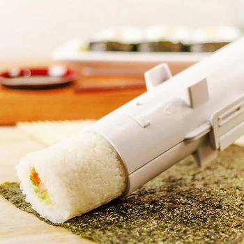 DIY Sushi Maker Mucegai Japoneză Alimente Gustare Rulou de Orez Instrumente de Bucatarie Bazooka de Legume Carne de Rulare a Face Sushi Mașină Onigiri