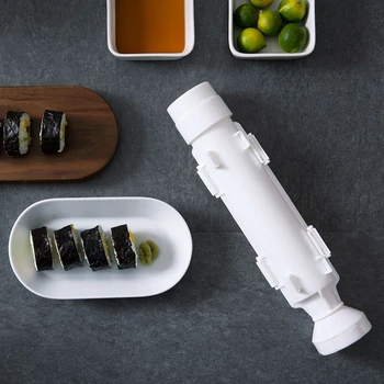 DIY Sushi Maker Mucegai Japoneză Alimente Gustare Rulou de Orez Instrumente de Bucatarie Bazooka de Legume Carne de Rulare a Face Sushi Mașină Onigiri