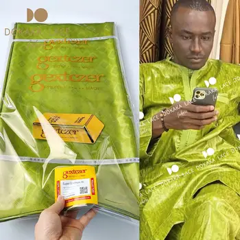 160 CM Lățime XL 2020 Înaltă Calitate Africane Bazin Riche Țesături Dantelă Bun Miros Gambia Guineea Femei Sau Bărbați Bumbac Material Bazin