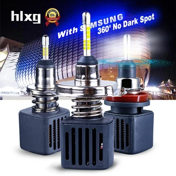 Hlxg 2 BUC H1 LED H7 Cu SAMSUNG CSP Cip Auto Faruri Led Becuri H4 Hi/Lo Fascicul H11 LED 6500K 9006 HB4 9005 H8 Lumina de Ceață