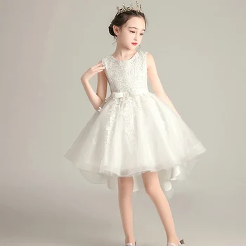 Noi fata de flori Prințesă Petrecerea de Ziua Trailer Sequin rochie fete 3-12 ani printesa petrecere de absolvire primul trailer rochie